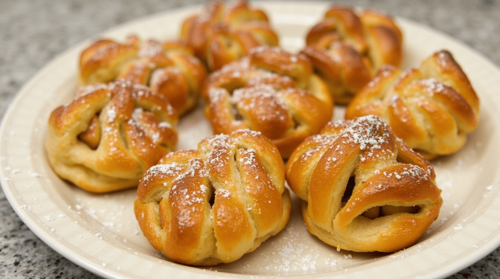 Apple Puff Pastry  decorated in granulated sugar 