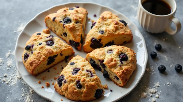 Rustic Berry sourdough discard scones